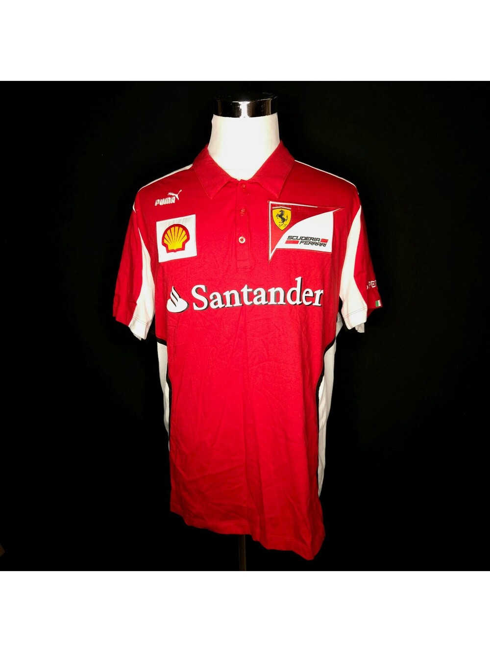 Men’s Puma Scuderia Ferrari SF Team Polo Shirt Sz XXL